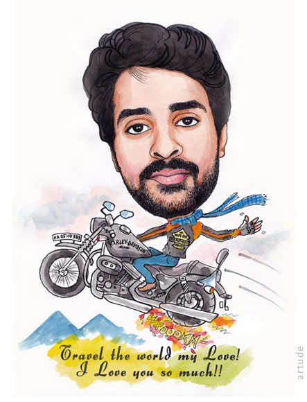 handmade caricature gift Bangalore