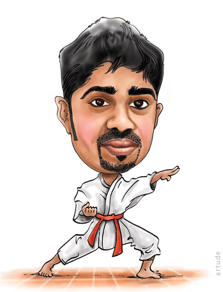 handmade caricature gift Bangalore