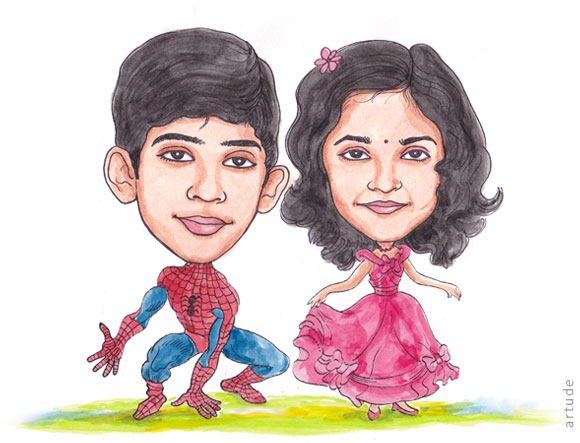 kids caricature