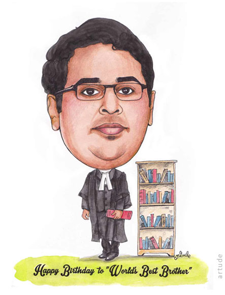 handmade caricature gift Bangalore