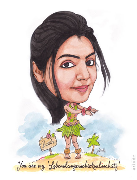 handmade caricature gift Bangalore