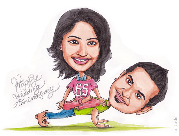 couple caricature