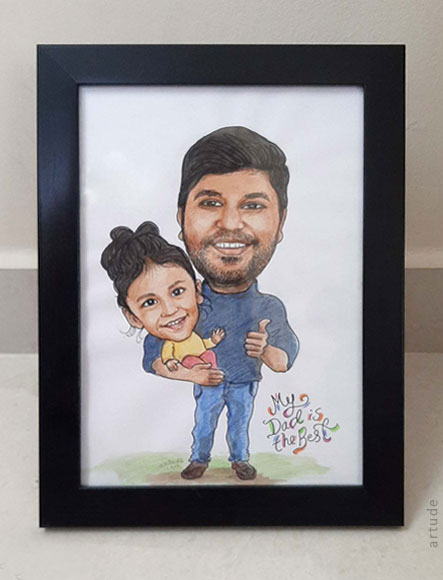 handmade caricature gift Bangalore