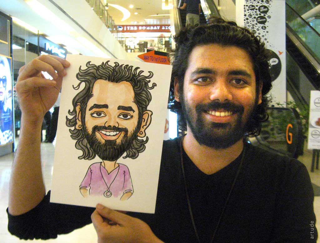 caricature workshop and live caricature Bangalore