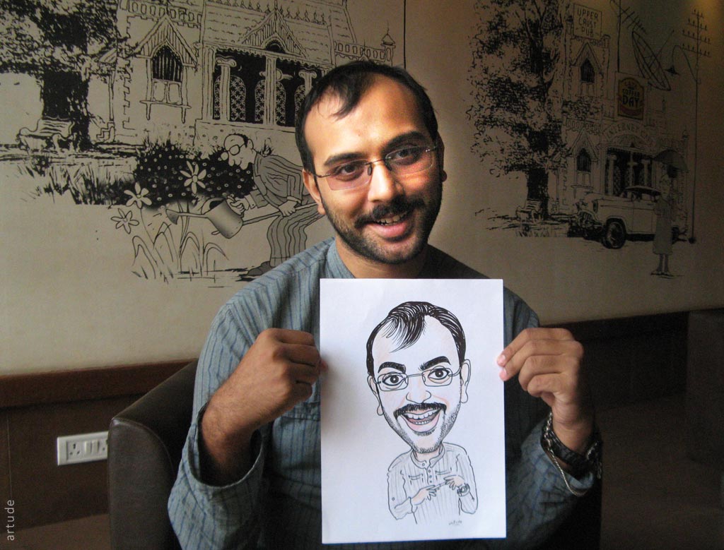 caricature workshop and live caricature Bangalore