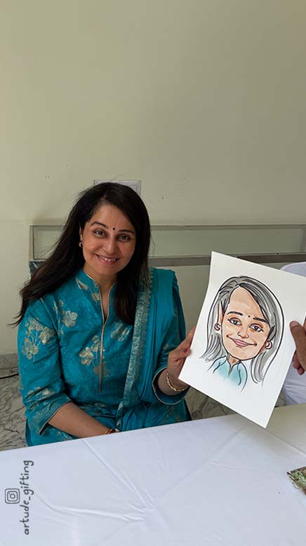 caricature workshop and live caricature Bangalore