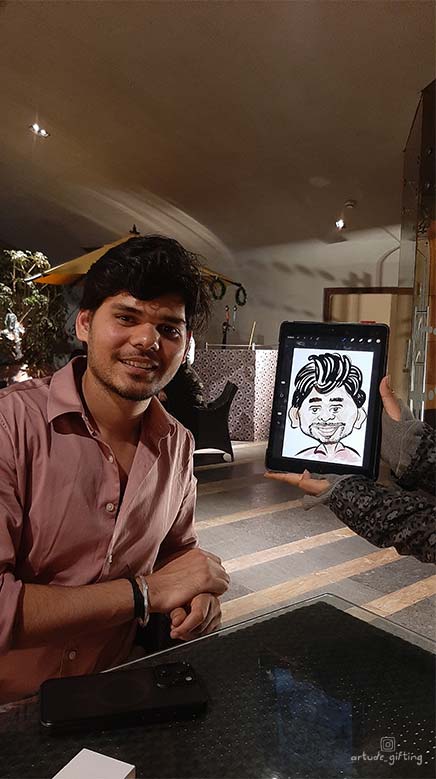 caricature workshop and live caricature Bangalore